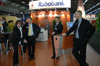Welkom op de Rabobank-stand. Foto (c) VAART!